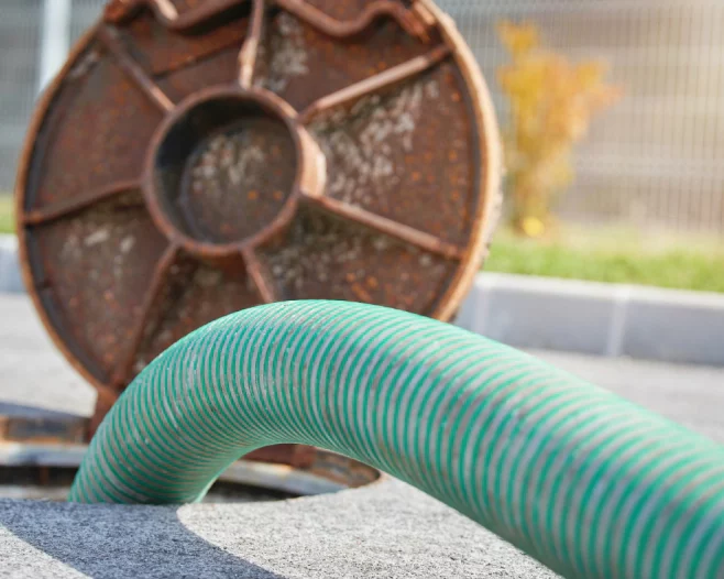 emptying septic tank